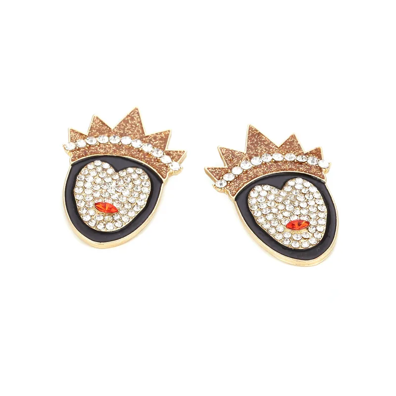 Radiant Crown-Inspired Fashion Earrings