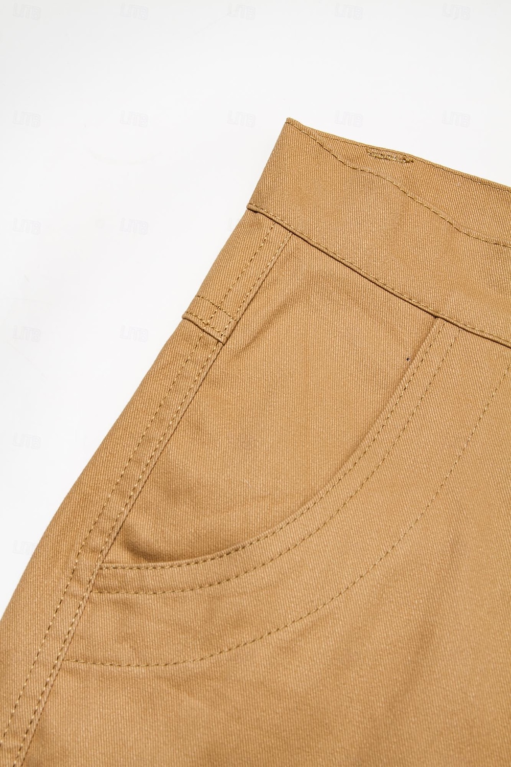 Cargo Shorts With Drawstring, Multi-Pocket, Knee-Length, Casual Wear
