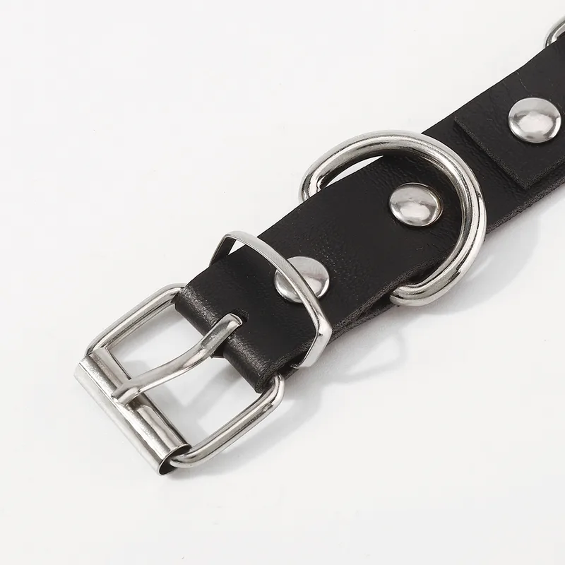 Stylish Butterfly Charm Pu Leather Choker