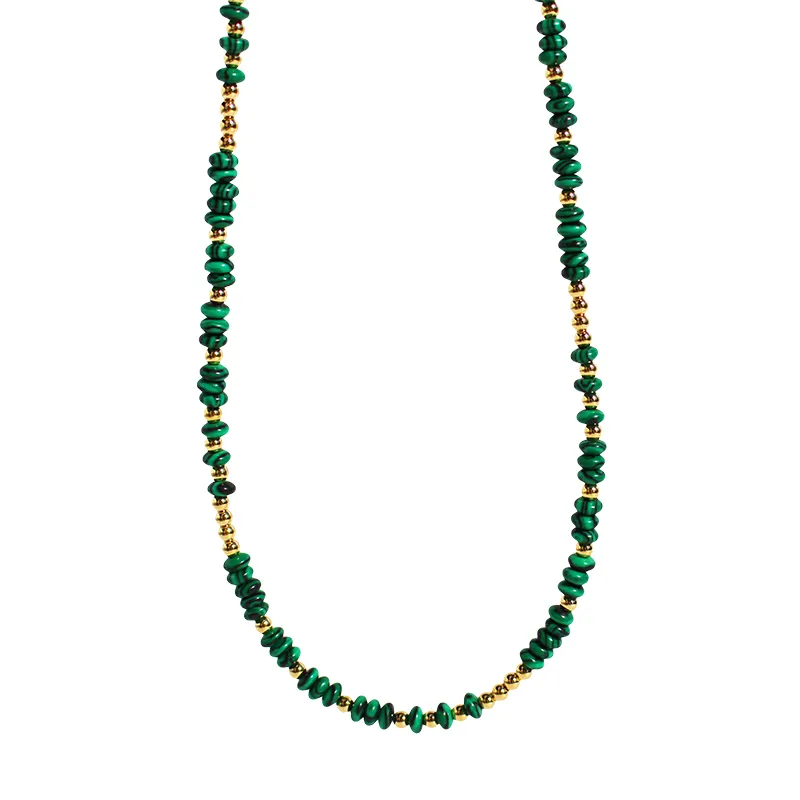 Elegant Green Beaded Necklace