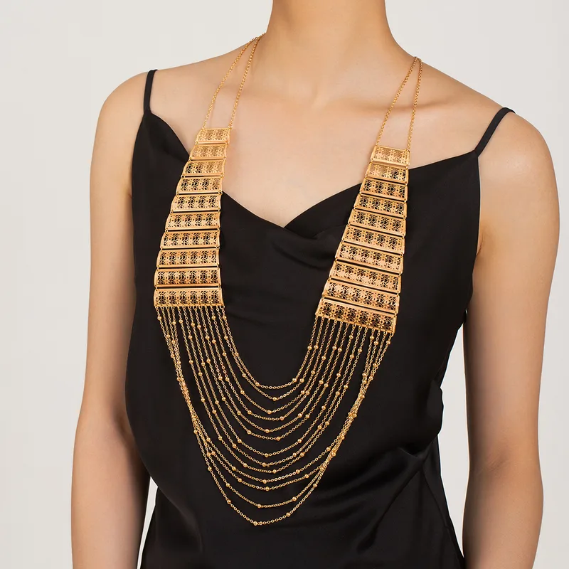 Elegant Multi-Layered Statement Necklace