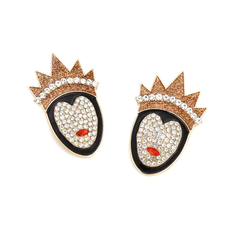 Radiant Crown-Inspired Fashion Earrings