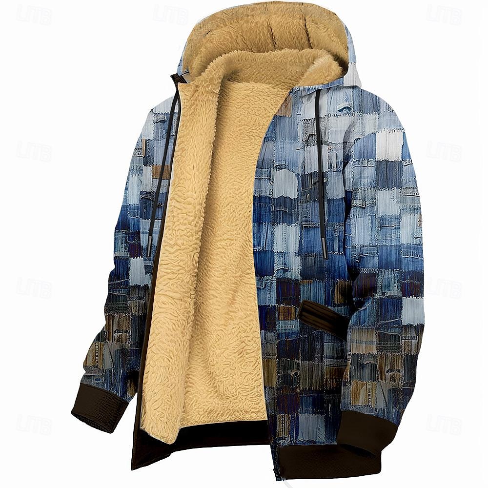 Plaid Fleece 3D Print Hoodie