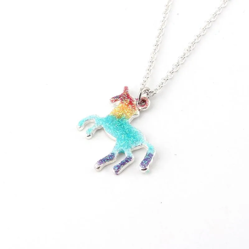Enchanting Rainbow Unicorn Necklace