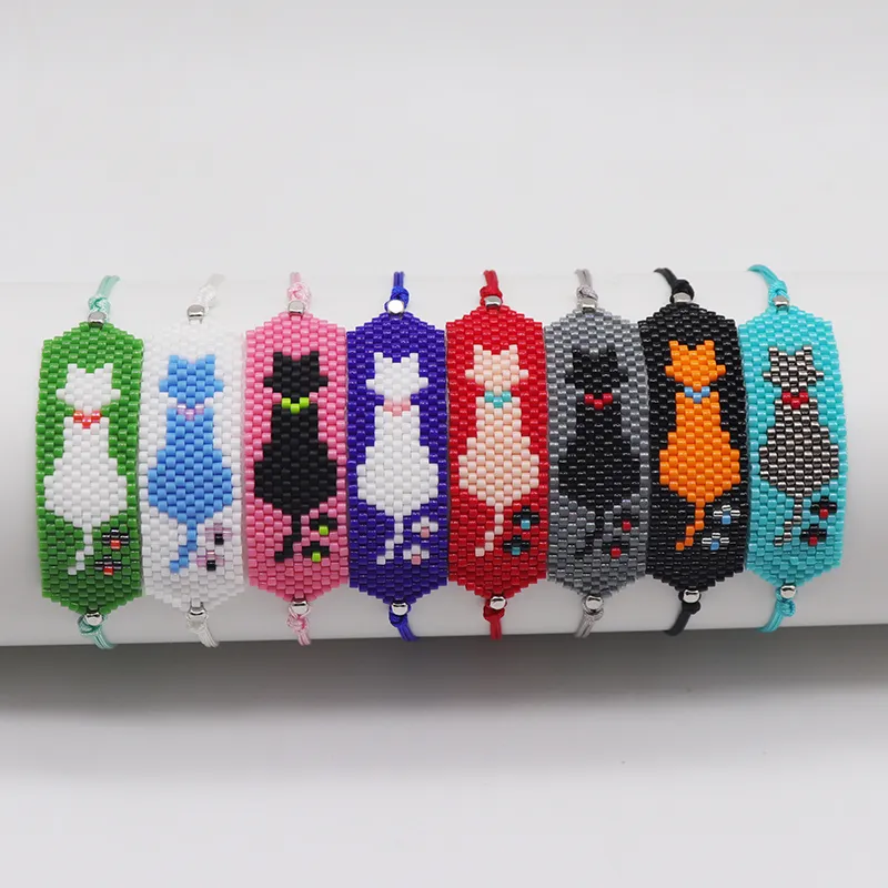 Beaded Cat Bracelet