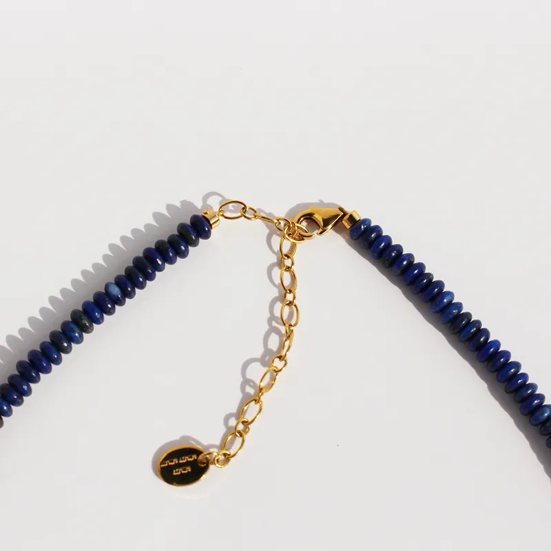 Elegant Blue Beaded Necklace