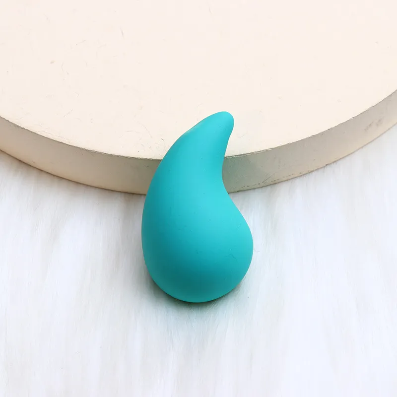 Matte Red Teardrop Stud Earrings