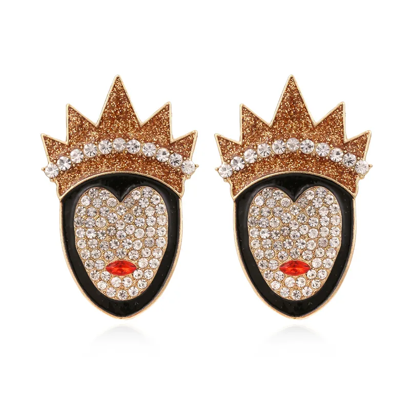 Radiant Crown-Inspired Fashion Earrings