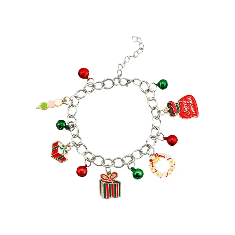 Santa Bell Enamel Bracelets