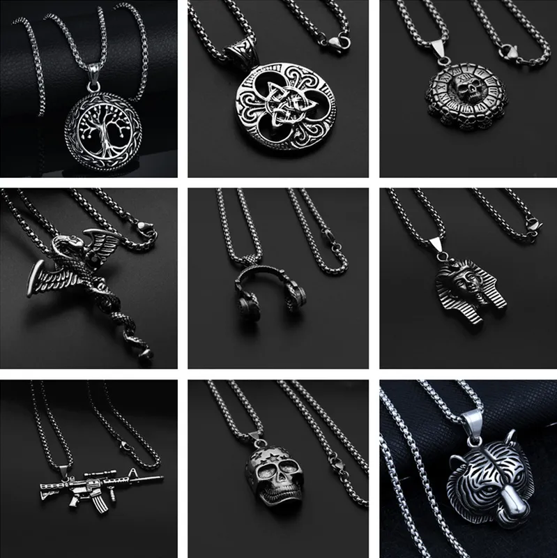 Geometric Plated Unisex Necklace