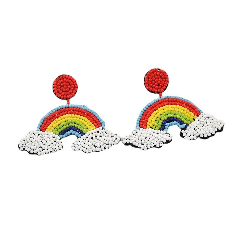 Bohemian Beaded Drop Earrings