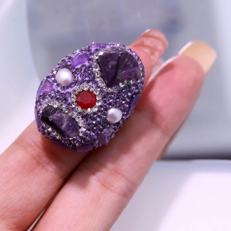 Wedding Irregular Natural Stone Agate Ring