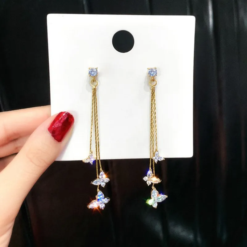 Butterfly No Inlay Earrings Set