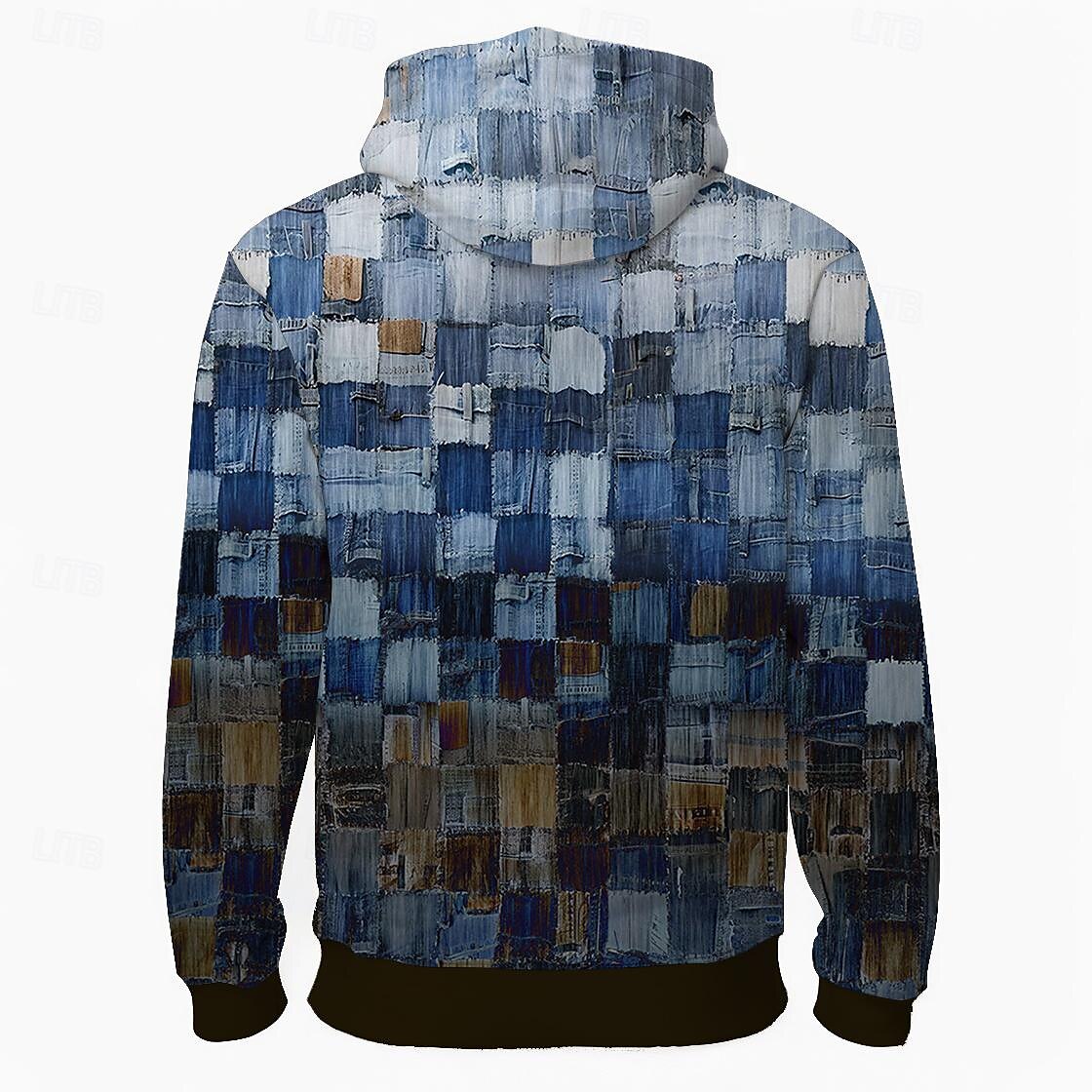 Plaid Fleece 3D Print Hoodie